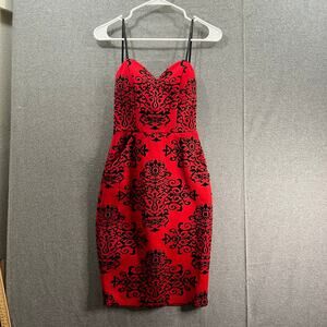 B. Darlin Red Dress Women Size XS (1/2) Mini Dress Evening Party Dress